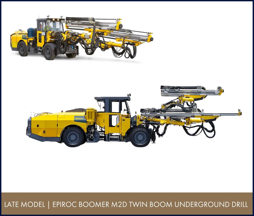 Epiroc Boomer M2D Twin Boom Underground Drill Rig